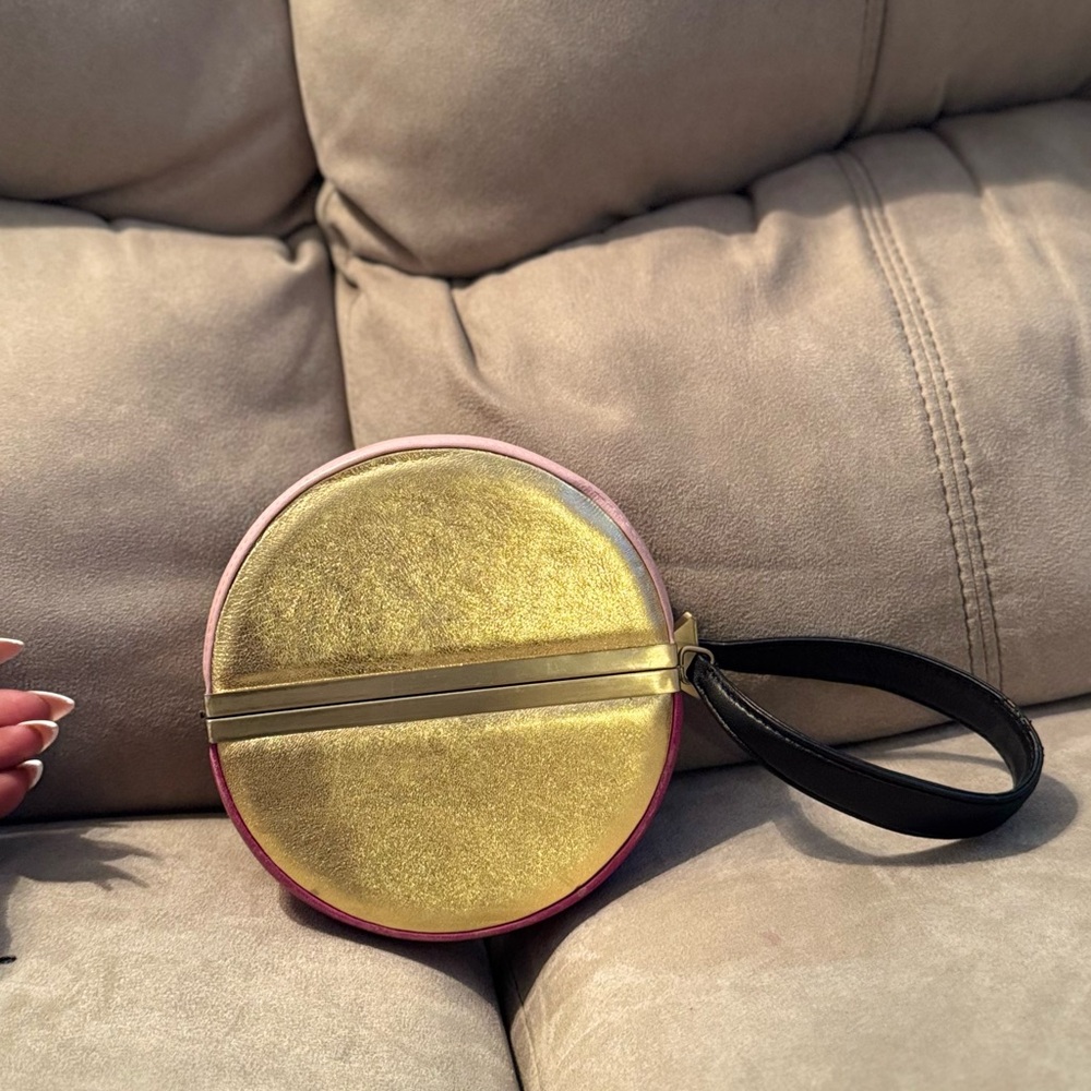 DVF Diane Von FurstenbergTwo-Tone Light Pink, Fuchsia and Gold Women's Bag - Picture 6 of 8